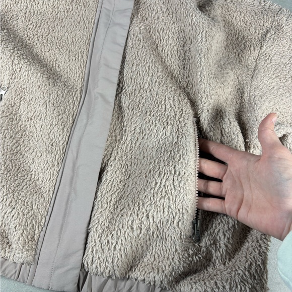 Vuori Women’s Cozy Sherpa Jacket Umber Pink Fleece Full Zip Sz M - Picture 9 of 12